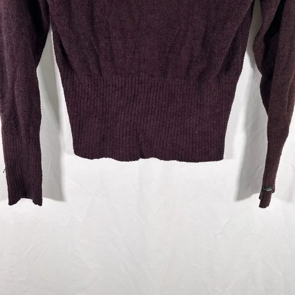 Columbia Sweater Women's Small Solid Purple Vneck Long Sleeve XCO - Picture 3 of 9